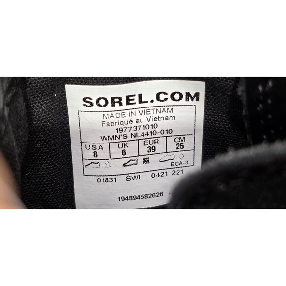 SOREL Womens Lennox Waterproof Boots Suede Leather Combat Chukka Lace-Up Black 8 - Picture 3 of 13